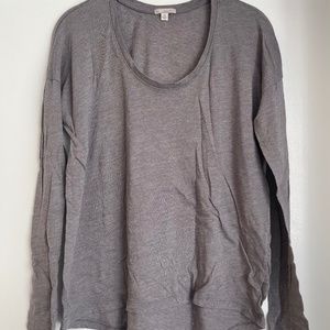 Gap XS Grey/Mauve Long Sleeve Shirt